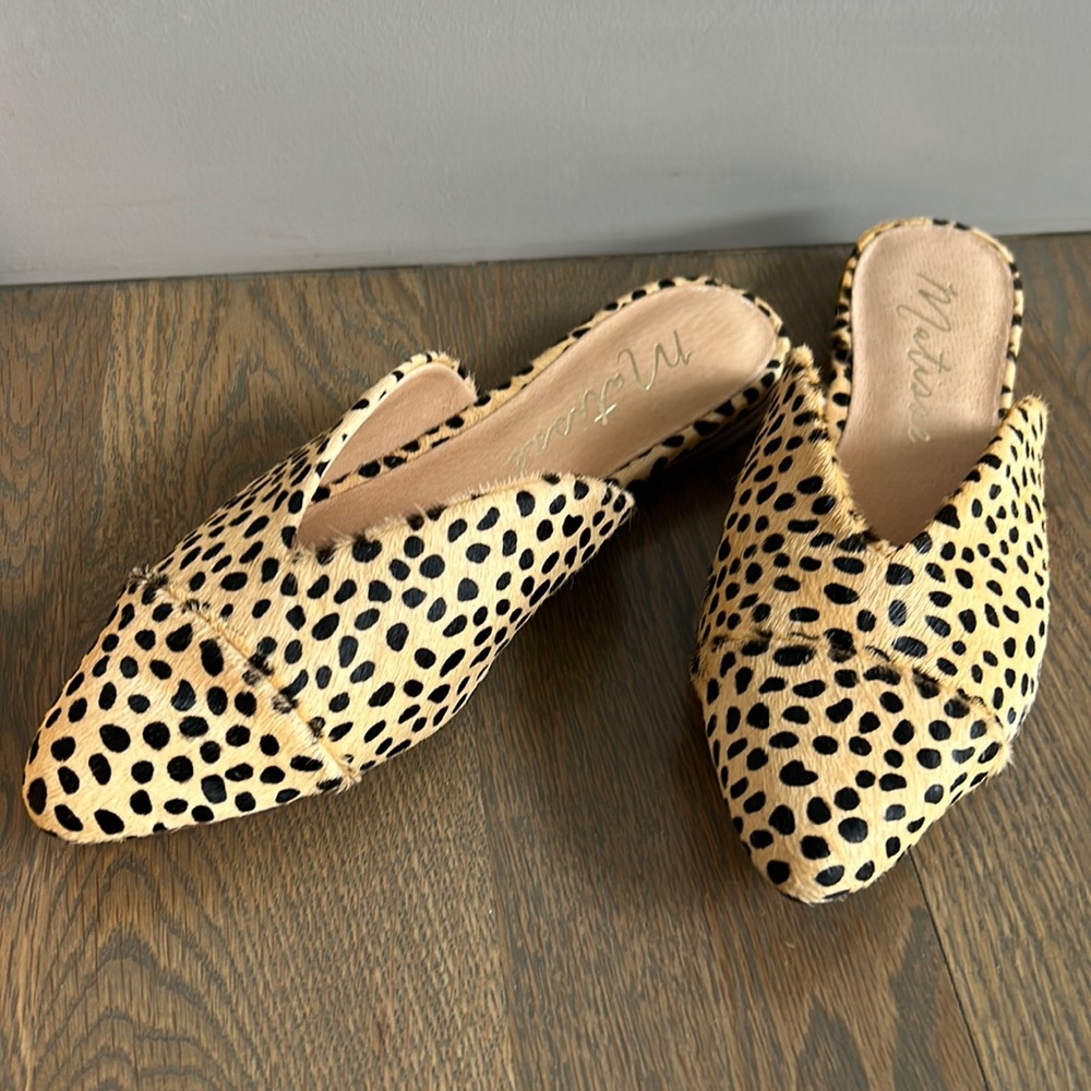 Animal print mule